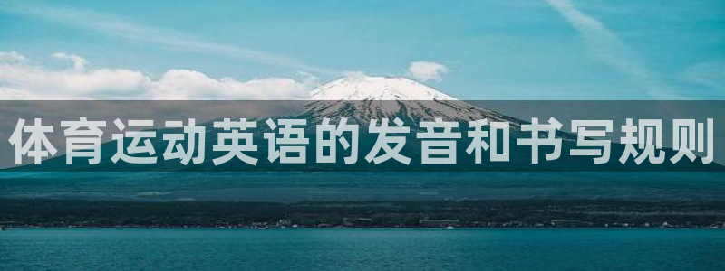 vsport体育官方正版app集团官网首页网址：体育运动英语