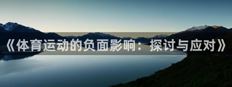 vsport体育官方正版app娱乐代理怎么样：《体育运动的负